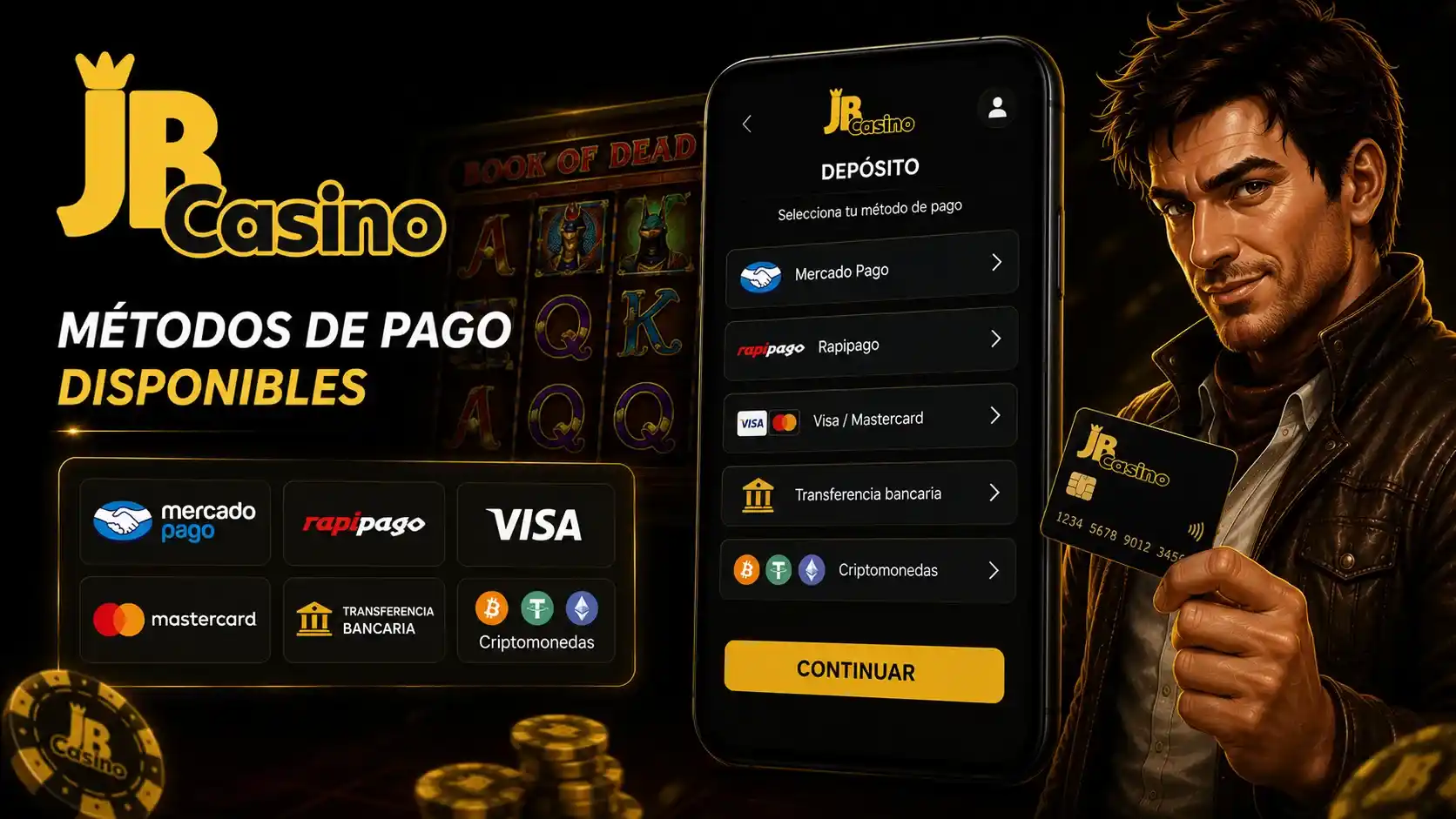 Métodos de pago disponibles