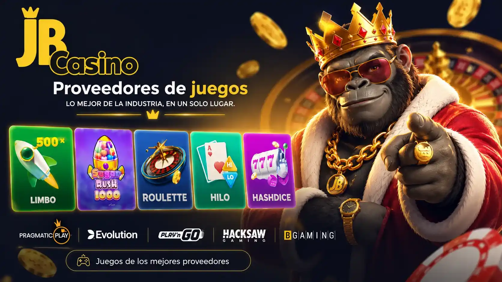 Proveedores de juegos en la plataforma